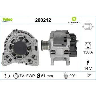 Alternateur VALEO 200212