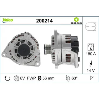 Alternateur VALEO 200214