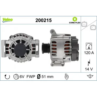 Alternateur VALEO 200215