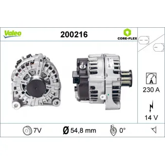 Alternateur VALEO 200216