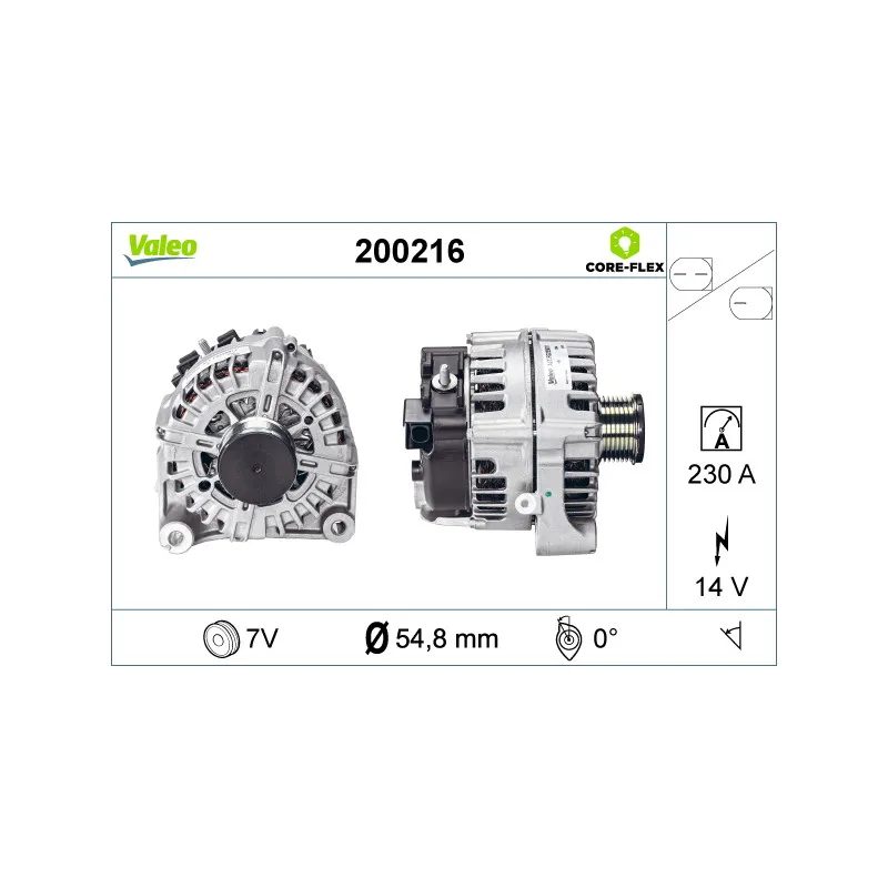 Alternateur VALEO 200216