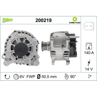 Alternateur VALEO 200219