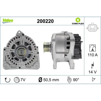 Alternateur VALEO 200220