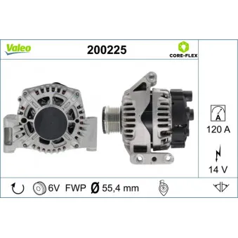 Alternateur VALEO 200225