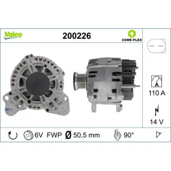 Alternateur VALEO 200226