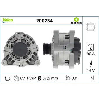 Alternateur VALEO 200234
