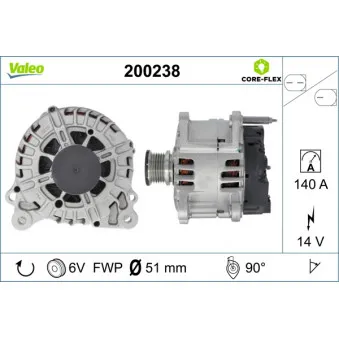 Alternateur VALEO 200238