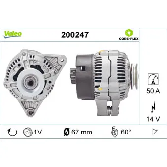 Alternateur VALEO 200247