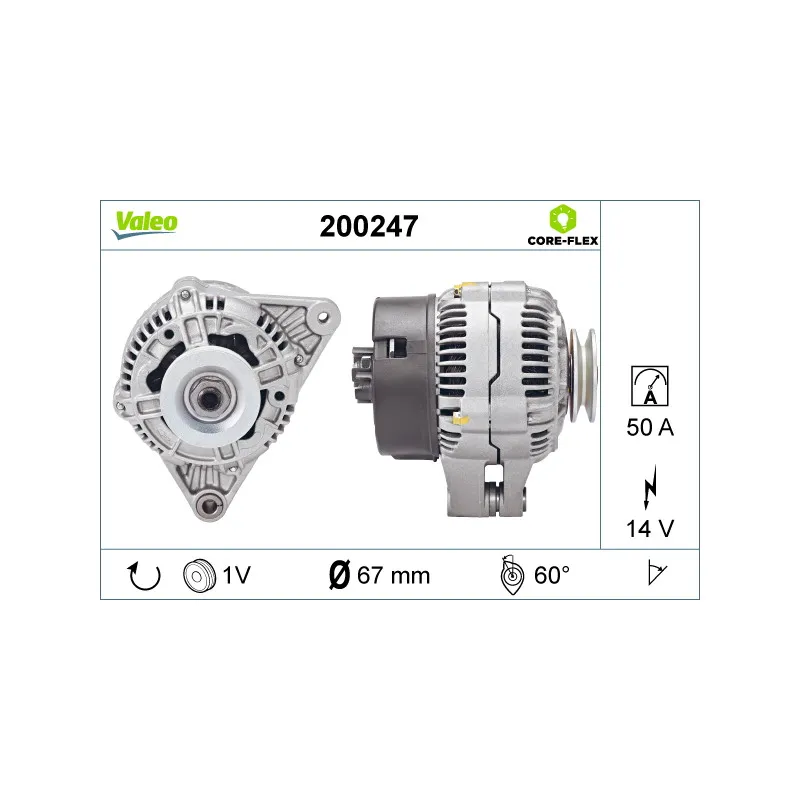 Alternateur VALEO 200247