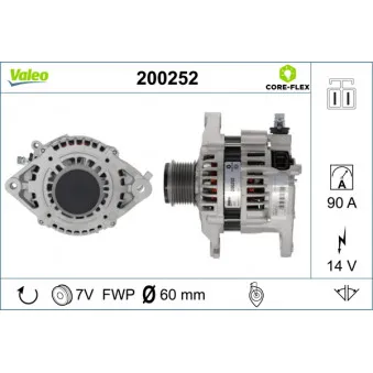 Alternateur VALEO 200252