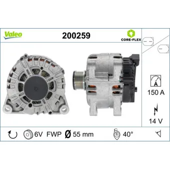 Alternateur VALEO 200259