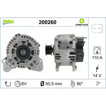 Alternateur VALEO 200260