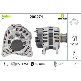 Alternateur VALEO 200271