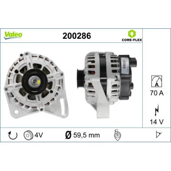 Alternateur VALEO 200286