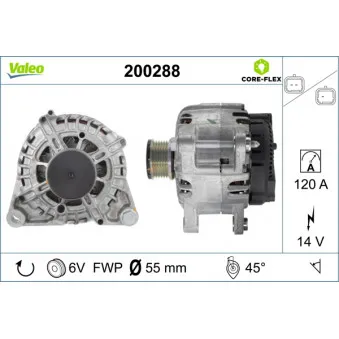 Alternateur VALEO 200288