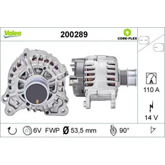 Alternateur VALEO 200289