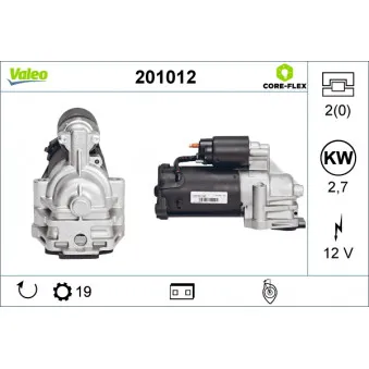 Démarreur VALEO 201012