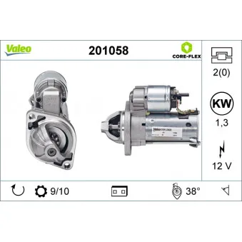 Démarreur VALEO 201058