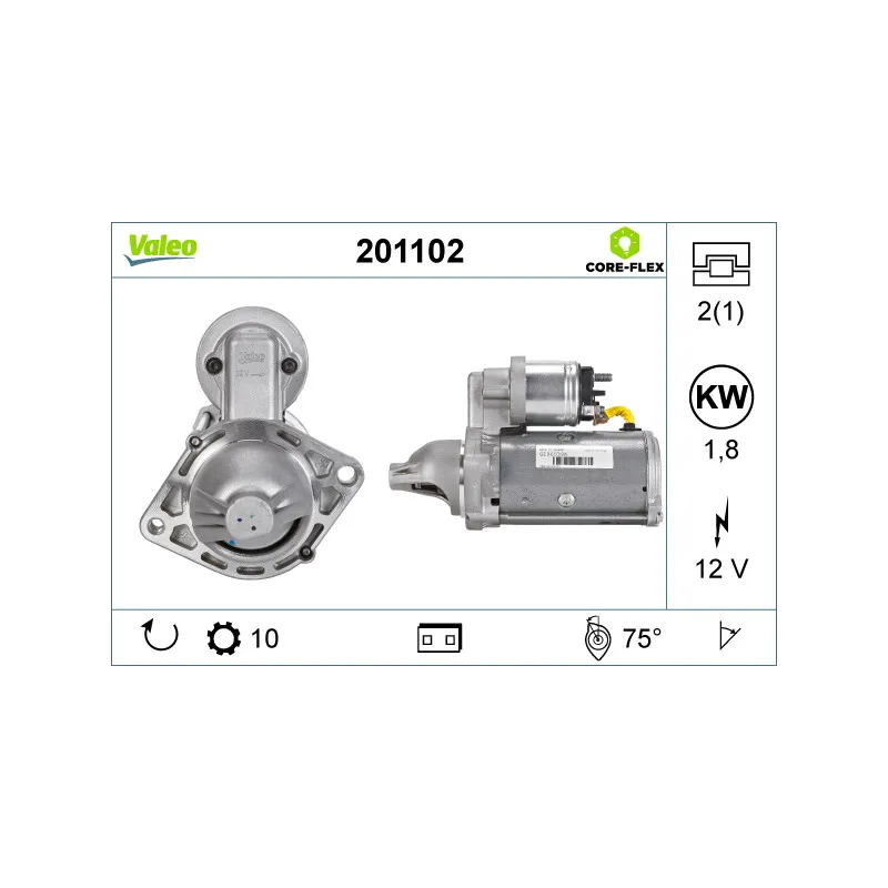 Démarreur VALEO 201102
