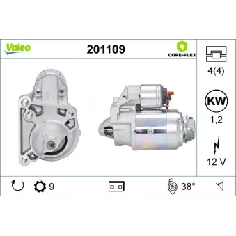 Démarreur VALEO 201109