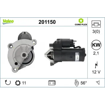 Démarreur VALEO 201150