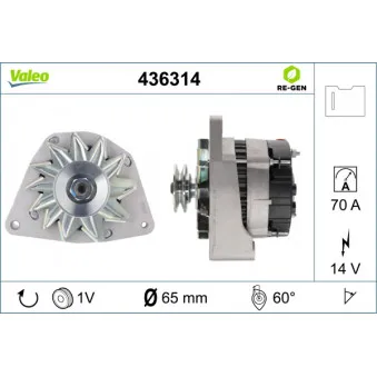 Alternateur VALEO 436314