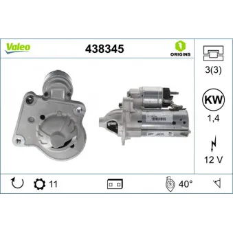 Démarreur VALEO 438345