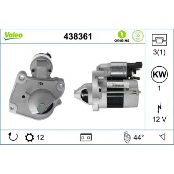 Démarreur VALEO 438361