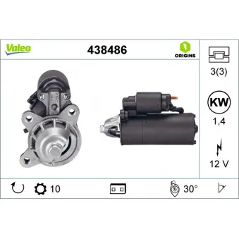 Démarreur VALEO 438486