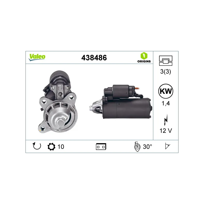 Démarreur VALEO 438486