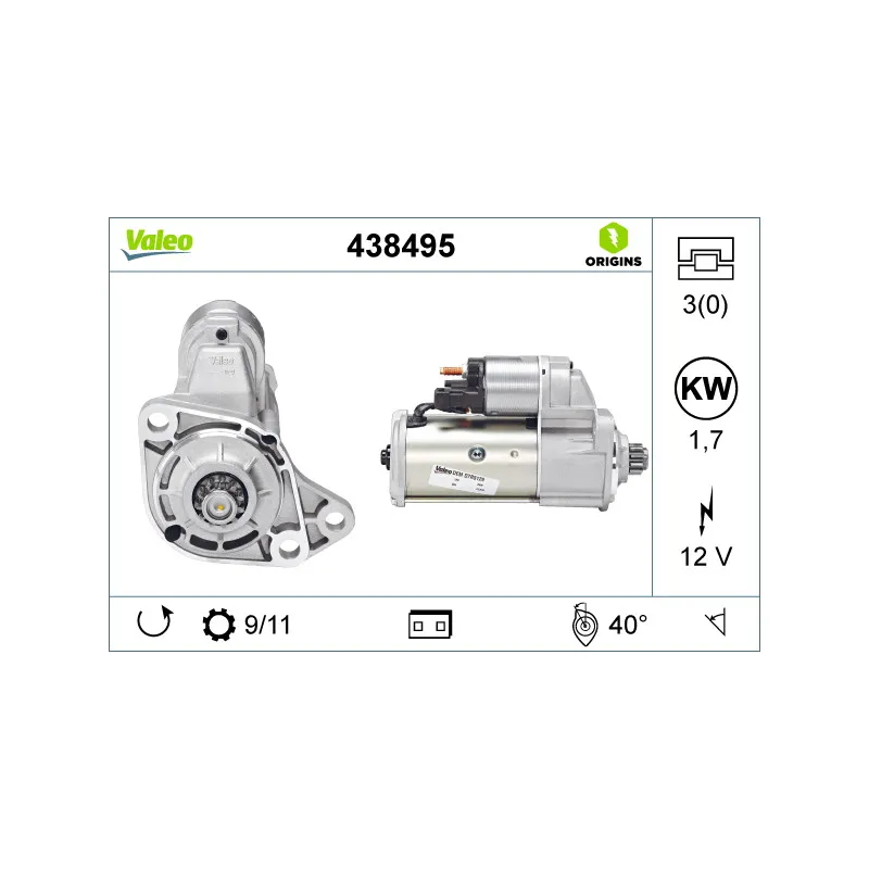 Démarreur VALEO 438495