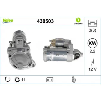 Démarreur VALEO 438503