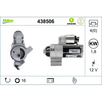 Démarreur VALEO 438506