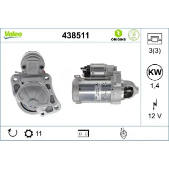 Démarreur VALEO 438511