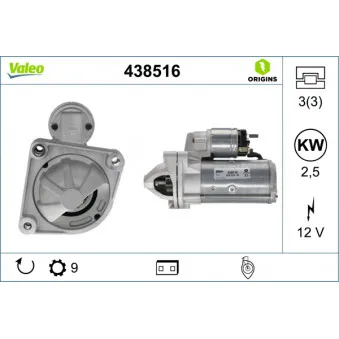 Démarreur VALEO 438516