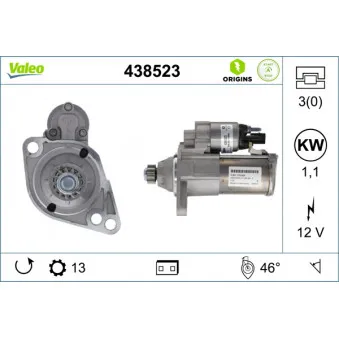 Démarreur VALEO 438523