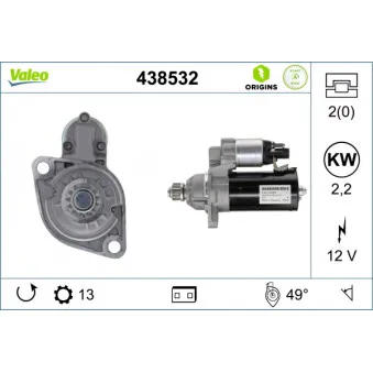 Démarreur VALEO 438532
