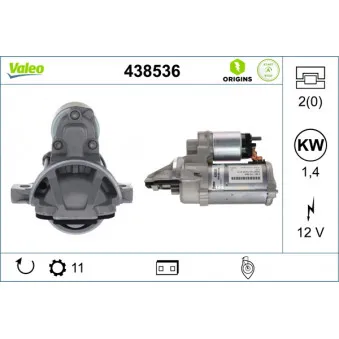 Démarreur VALEO 438536