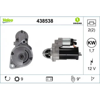 Démarreur VALEO 438538