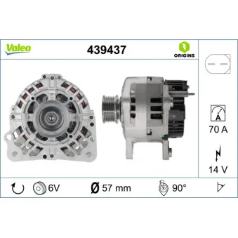 Alternateur VALEO 439437