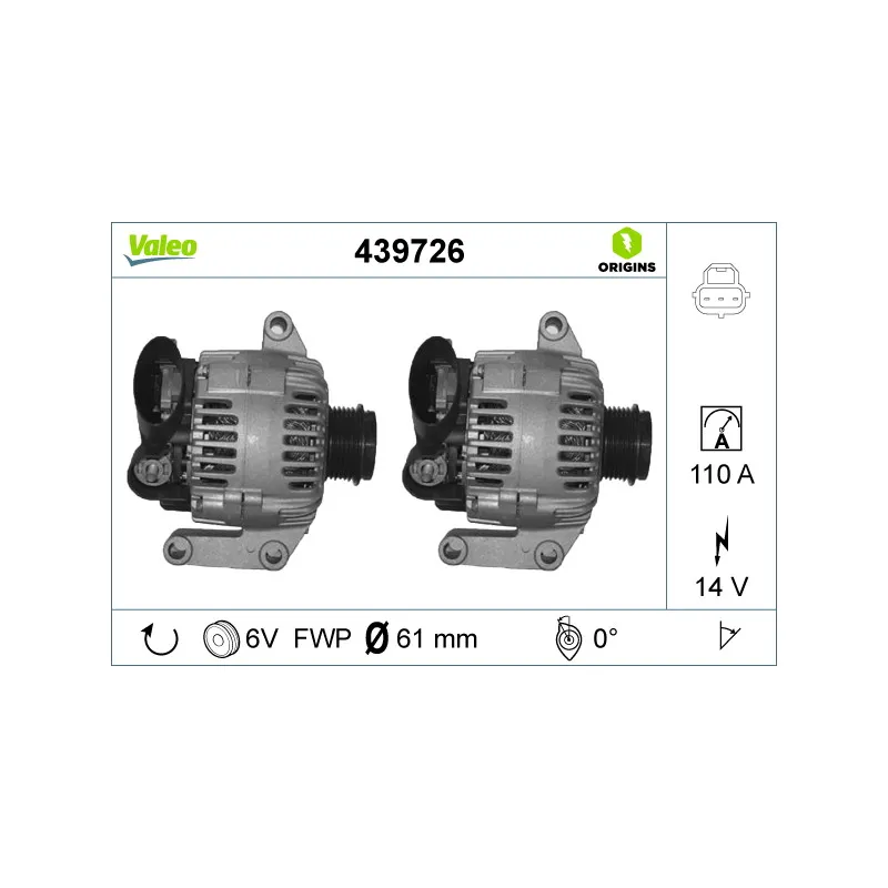 Alternateur VALEO 439726