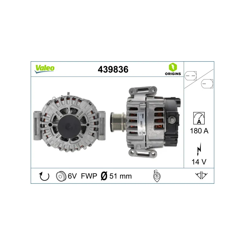 Alternateur VALEO 439836