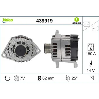 Alternateur VALEO 439919