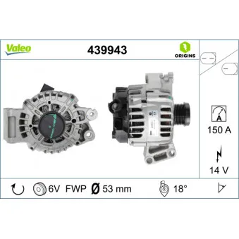 Alternateur VALEO 439943