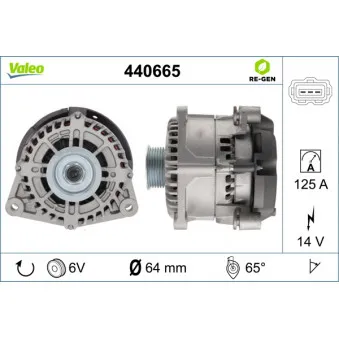 Alternateur VALEO 440665