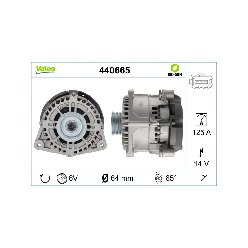 Alternateur VALEO 440665