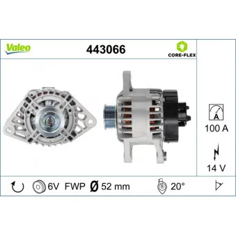 Alternateur VALEO 443066