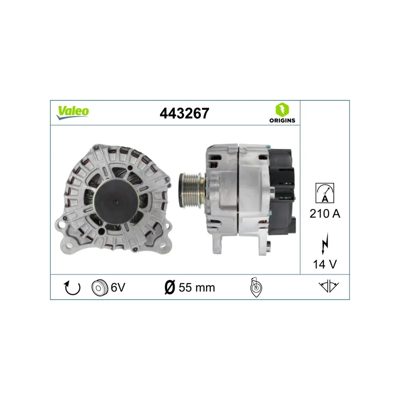 Alternateur VALEO 443267