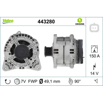 Alternateur VALEO 443280