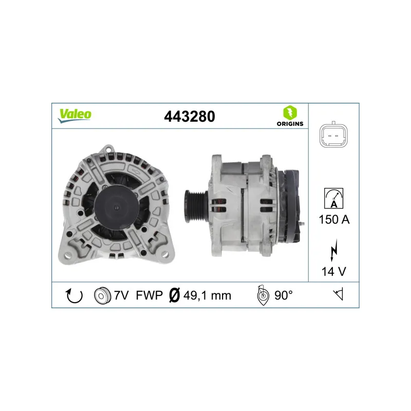 Alternateur VALEO 443280